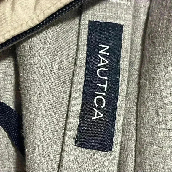 Nautica Reversible Jacket size XL Gray on one side Tan on the other side *read - Picture 6 of 12